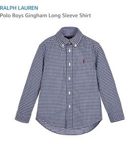 RALPH LAUREN

Polo Boys Gingham Long Sleeve Shirt